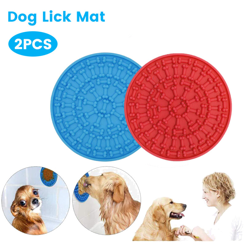 2 Cái Cho Chó Ăn Click Mat Họa Tiết Cún Cưng Bát Ăn Pet Sucker Tắm Thú Cưng Treate Treo Tường Pha Chế Mat Pet Giặt Phụ Kiện Cho Chó