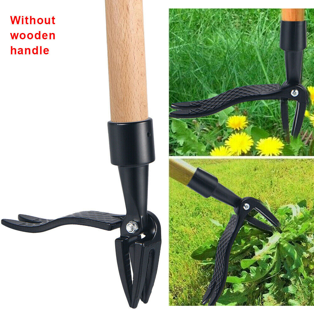 Footoperated weeder, standing weeder, nobending rooting shovel