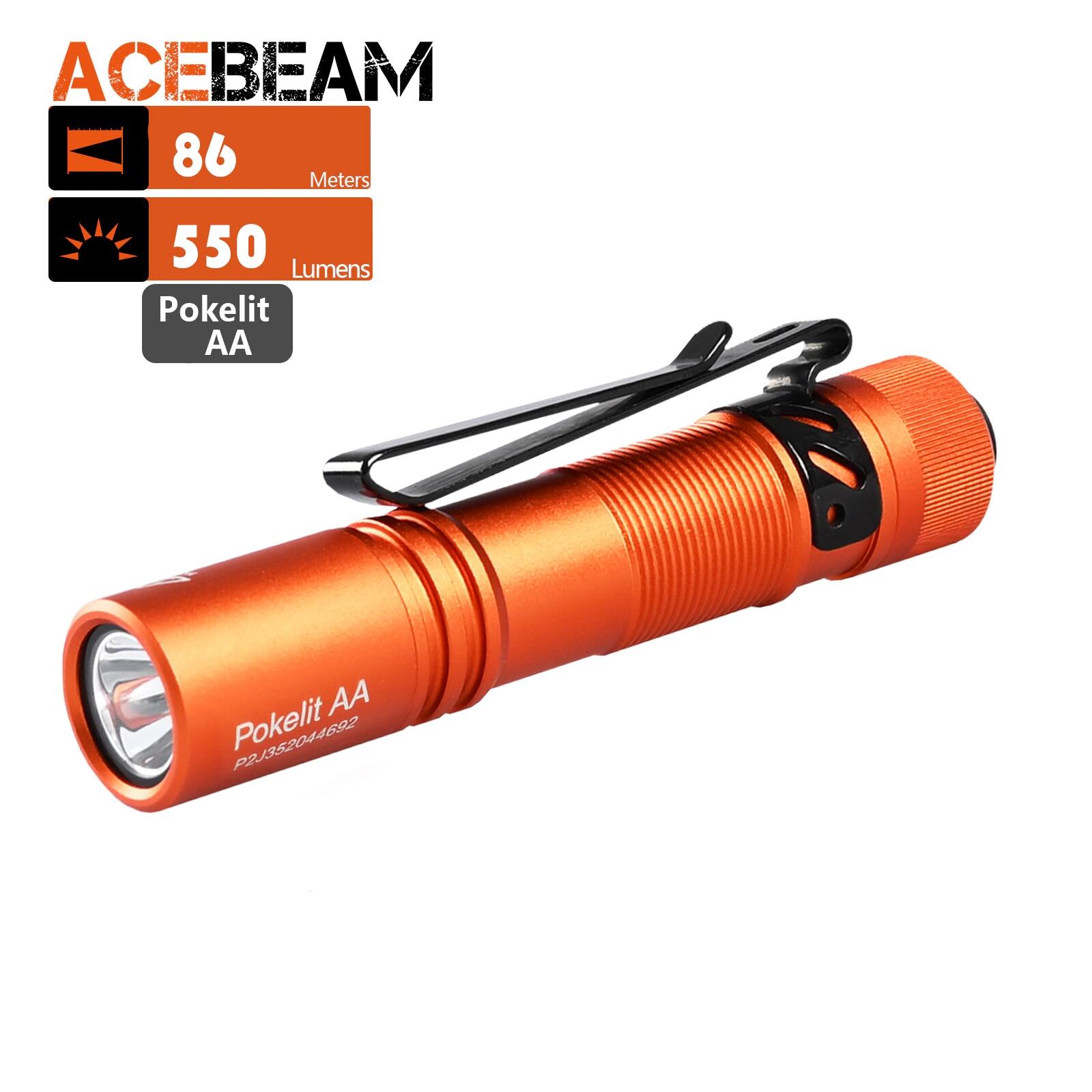 ACEBEAM Pokelit AA USBC Rechargeable EDC Flashlight 550 Lumens High