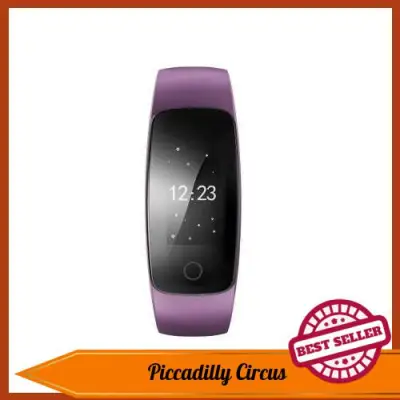 [Piccadilly C] OLED Water-Proof BT4.0 Smart Wrist Band 0.96" Touch Screen Smart Bracelet Fitness Tracker Heart Rate Pedometer Sleep Monitor Alarm for IOS 7.1 & Android 4.4 or Above (Purple)
