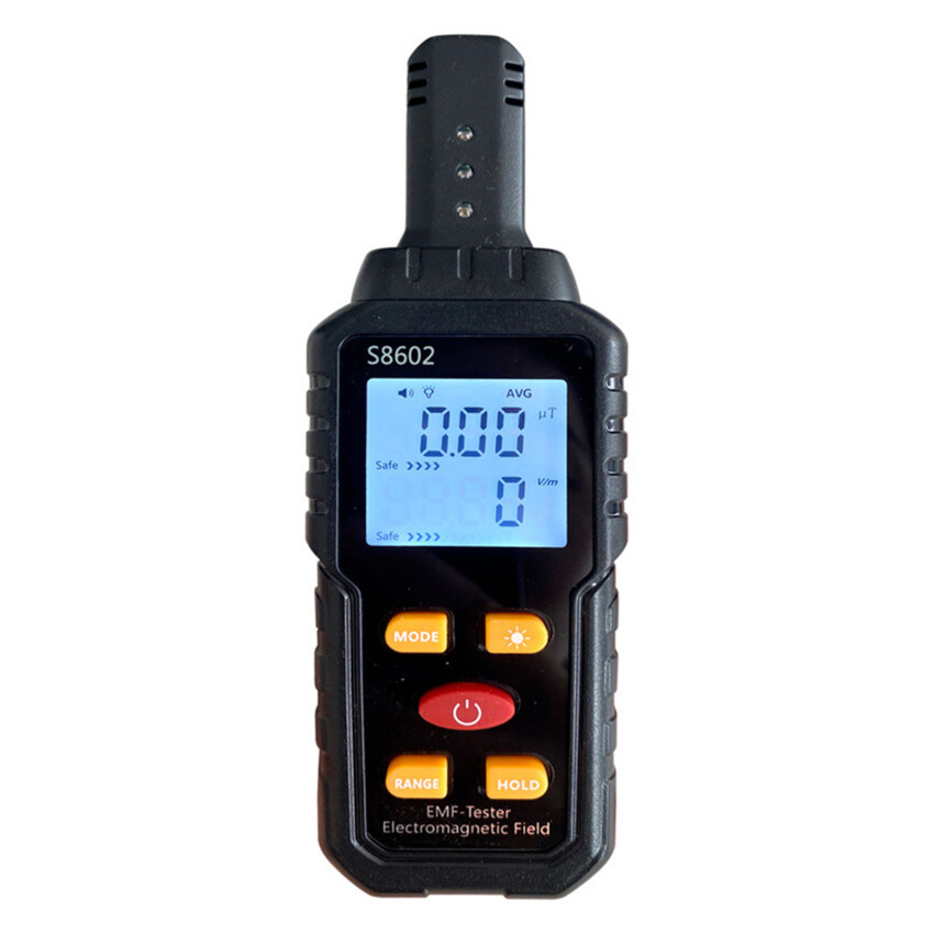 3-In-1 Digital Radiation Dosimeter Field Temperature LCD Display Handheld Multifunctional Detector Tester