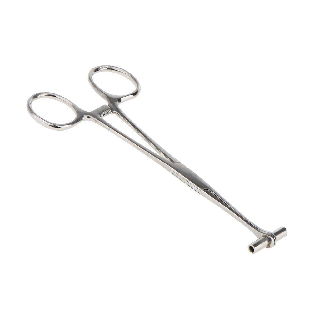 LazaraHome Professional Stainless Steel 6 Septum Forceps Body Belly Navel Nose Lip Ear Piercing