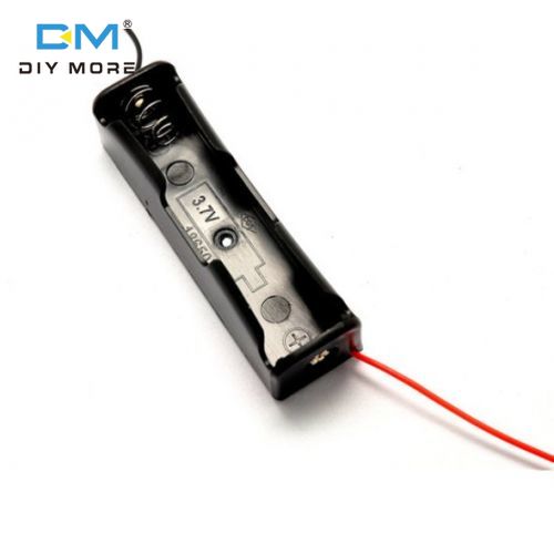 Original diymore plastic 18650 case storage box holder w/ cables for 18650 3.7v