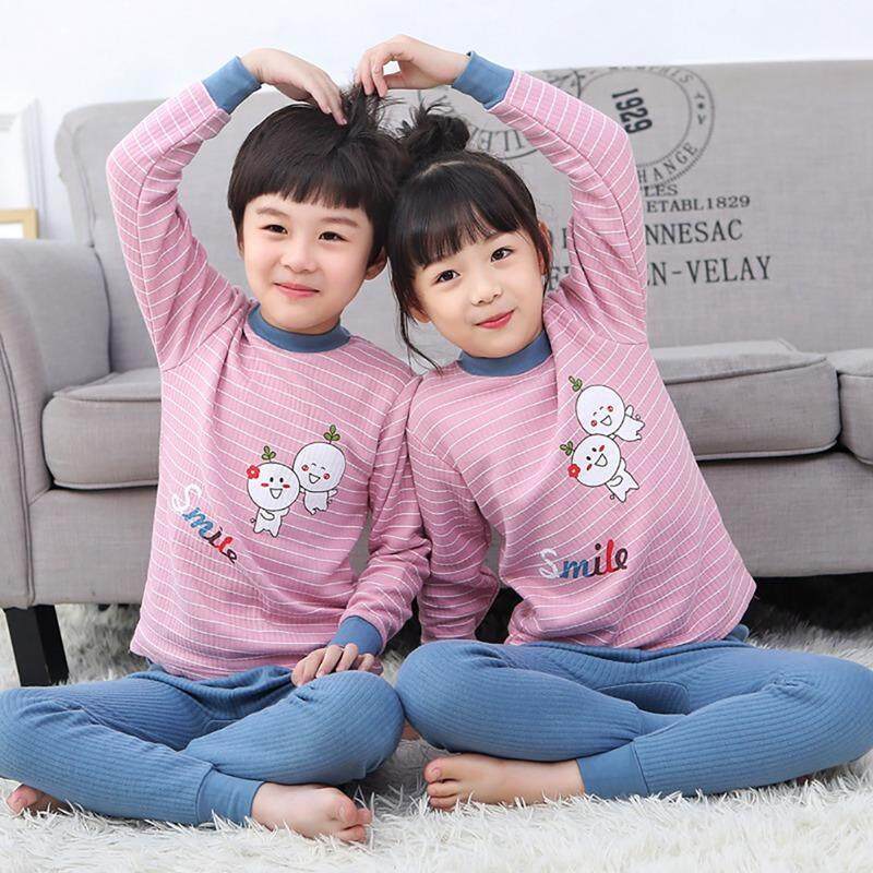 Nơi bán Lovingcutebabys Thu Đông Cho Bé Bé Gái Bé Trai Hoạt Hình In Plus Nhung Bộ Đồ Ngủ Mặc Áo Phông Áo + Quần Bộ Đồ Ngủ