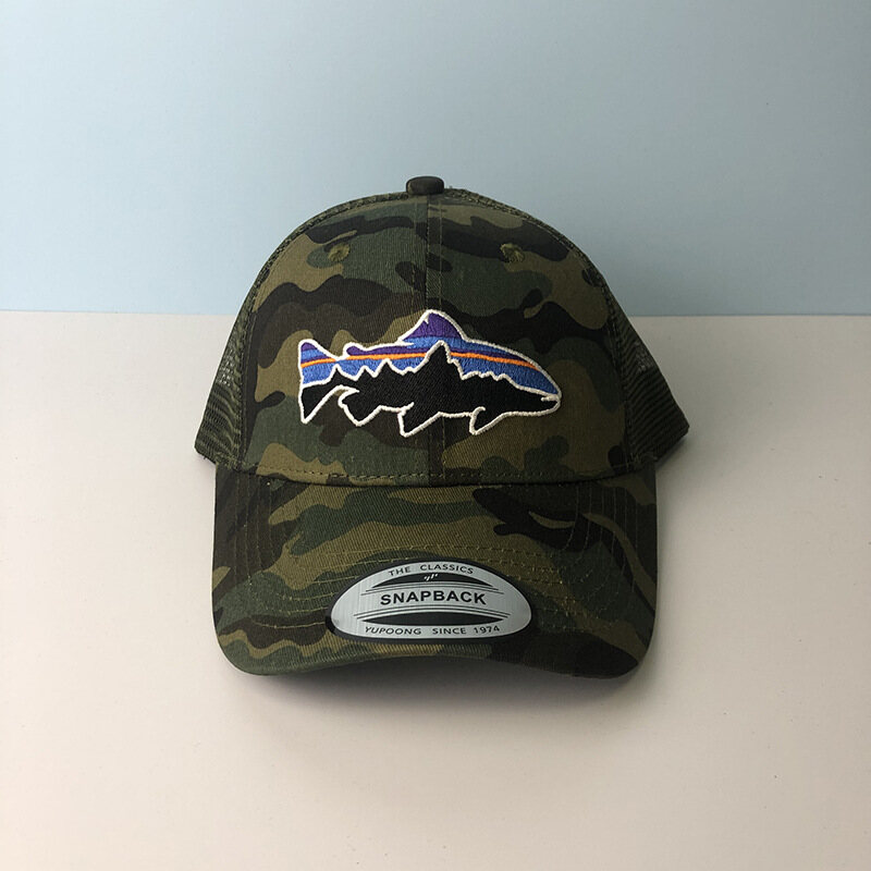 Patagonia spot wholesale Patagonia hats for men and women fashion brand duck cap outdoor shade baseball cap hip hop hat Korean version Instagram hard top Spring and Autumn youth net hat
