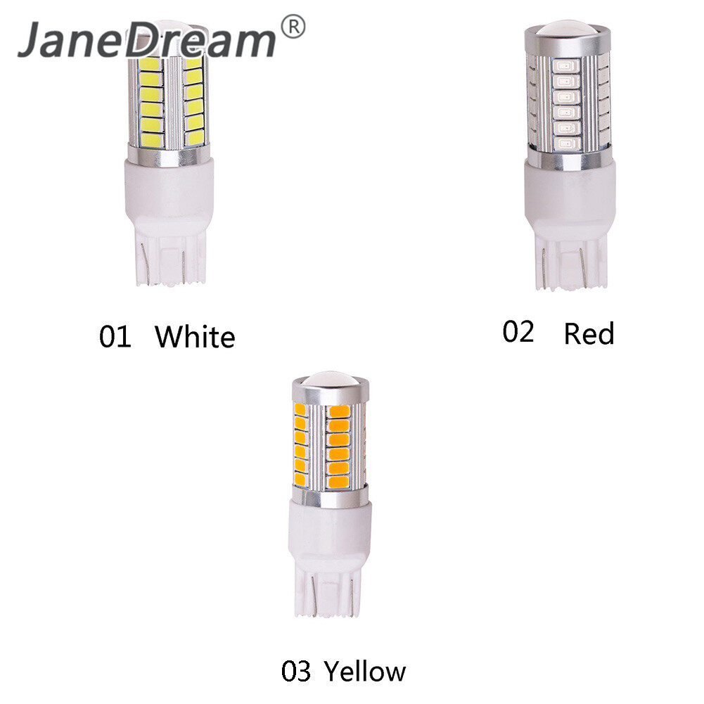 JaneDream 1Pc T20 Light 7443 5630 5730 33SMD LED Car Brake Tail DRL Stop Bulb Lamp