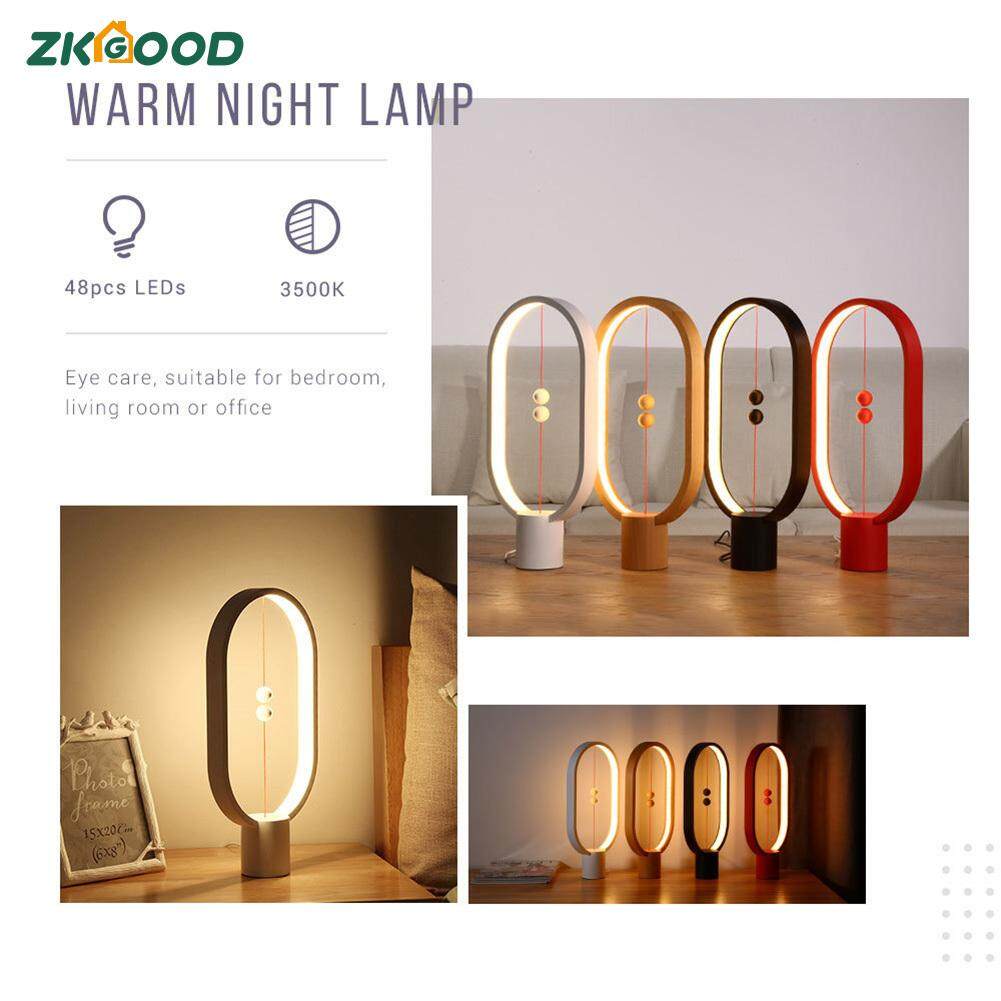 Zkgood Cân Bằng Đèn Hình Elip Từ không Trung Chuyển Đổi USB LED Đèn Nhà Trang Trí Phòng