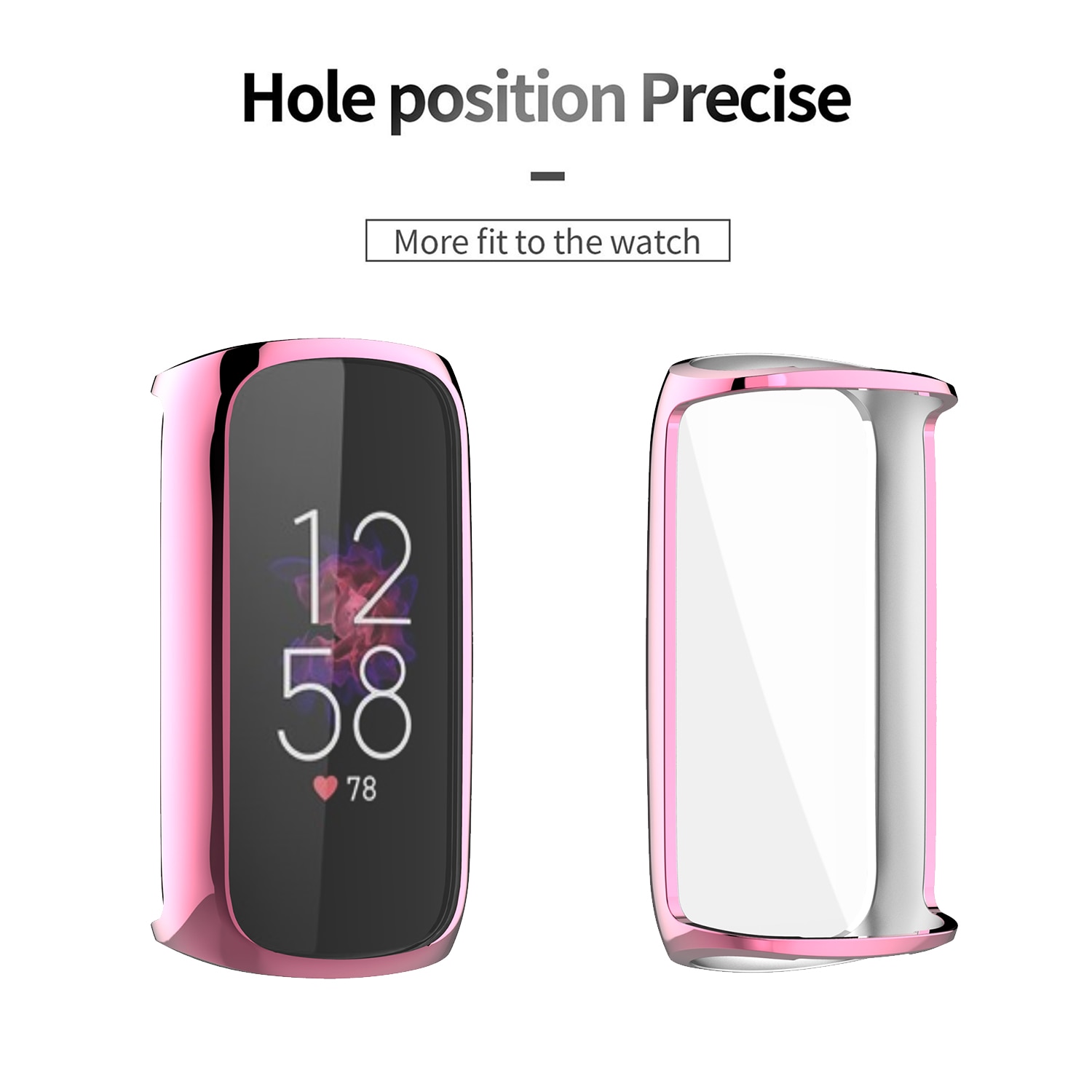 Ốp Bảo Vệ Mới, Ốp Bảo Vệ Màn Hình Cho Fitbit Luxe Dây Đeo Đồng Hồ Fitbit Luxe Ốp Lưng TPU Bền Mạ Chống Sốc