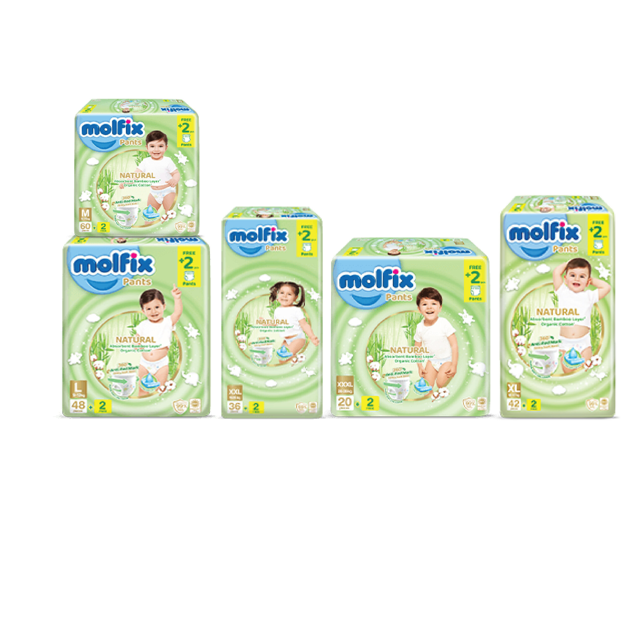 MOLFIX NATURAL PANTS Diapers 1pack Lazada