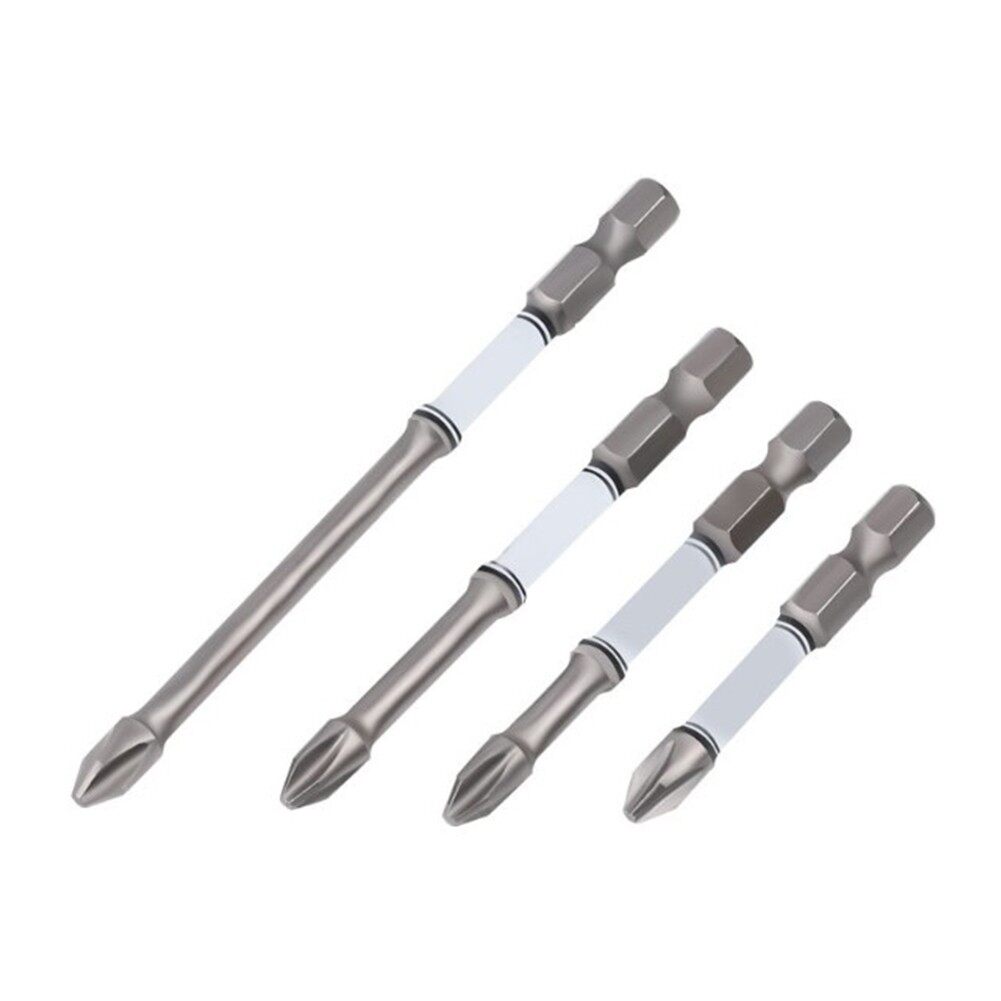 Unnicoco Cross Screwdriver Bits Double Head PH2 1/4'' Hex Shank 50-110mm