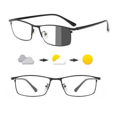Photochromic Sunglasses Men fashion anti blue ray Glasses women square anti radiation eyeglasses uv400