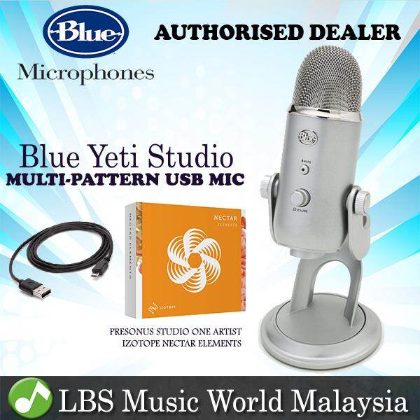 Blue Microphones Yeti Studio Usb Microphone With Cable Professional Recording Silver Lazada