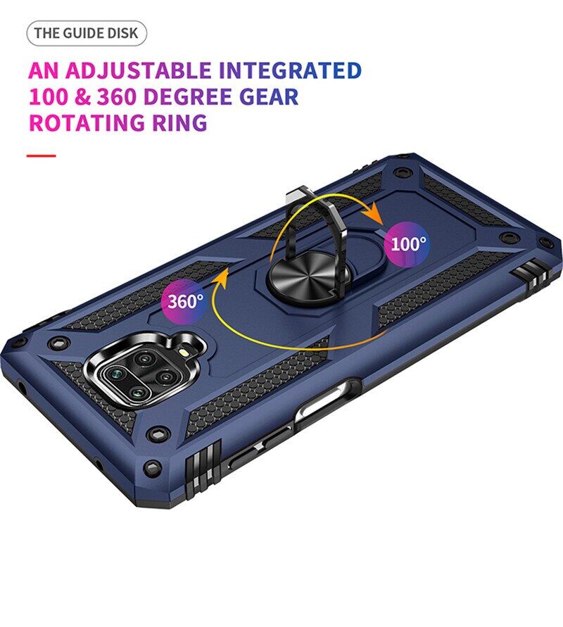 Ốp Lưng Chống Sốc KEYSION Cho Xiaomi Redmi Note 9S Note 9 Pro, Ốp Điện Thoại Viền Kim Loại Gắn Nam Châm Chống Sốc Cho Redmi Note 9 Pro Max