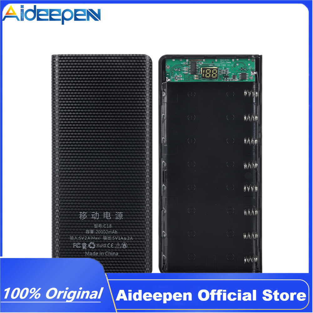 Aideepen ชุดเหยื่อ Diy สไตล์ใหม่,ชุด B-Ank 8ส่วน18650 Ba-แบตเตอรี่กล่อง ...