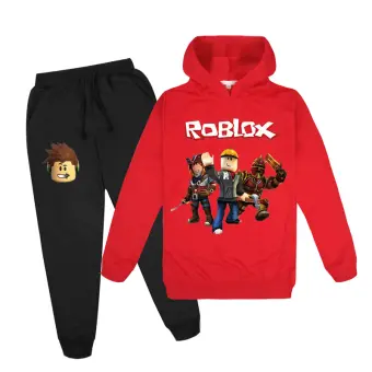 Robloxs Boys Girls Jogger Pants Set Long Sleeve Hoodies 2020 New Y053 Autumn Casual Sport Hooded Sweater Kids Clothes 2 Pcs Lazada Singapore - roblox hoodies pants suit kids hoodies with pocket for boys and girls two pieces set sweatshirt shopee singapore