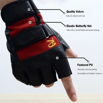 men's open finger gloves