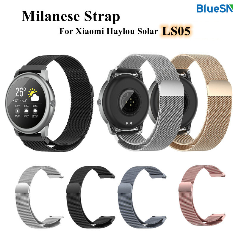Dây Đeo Bằng Thép Không Gỉ, Khóa Từ Tính Cho Xiaomi Haylou Solar LS05 Milanese, Dành Cho Xiaomi Haylou Năng Lượng Mặt Trời LS05 Ban Nhạc