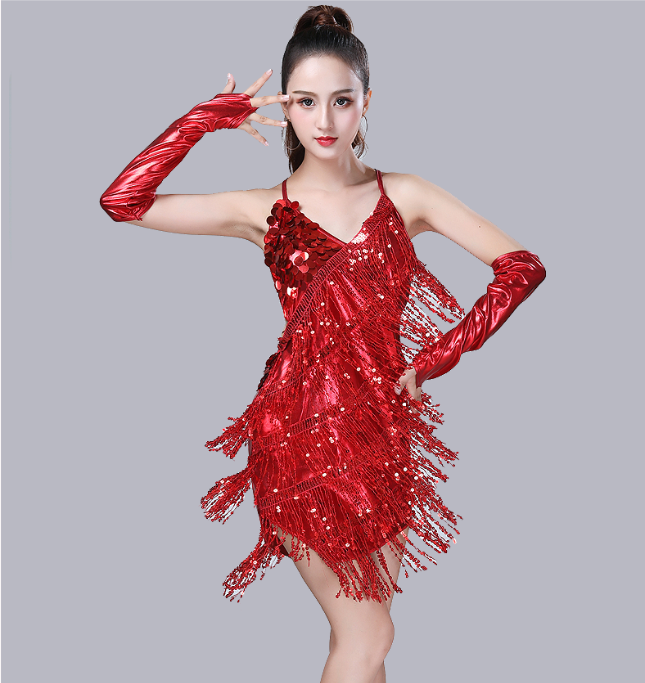 VÁY TUA RUA Mới Váy Khiêu Vũ Latin Trang Phục Khiêu Vũ Đính Kim Sa Trang Phục Sân Khấu Trang Phục Thi Đấu Khiêu Vũ Latin Hở Lưng Đính Kim Sa – Qsuccua >>> top1shop >>> lazada.vn