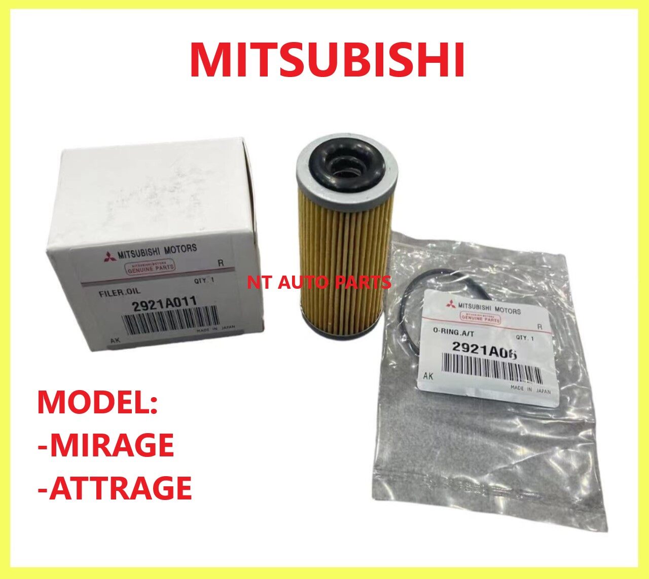 MITSUBISHI MIRAGE ATTRAGE AUTO CVT COOLER FILTER 2921A011 Lazada