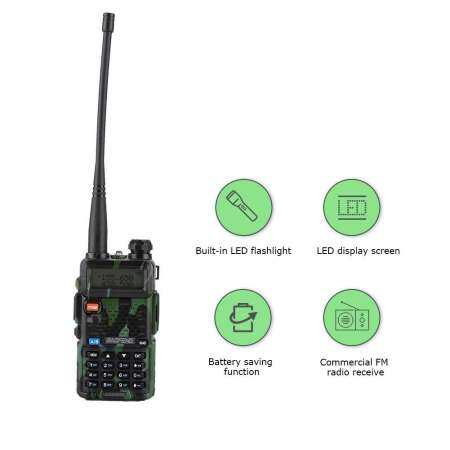 【 Removal】Portable MINI Handheld วิทยุสองความถี่ Wal kie Talkie สำหรับ Baofeng UV-5R