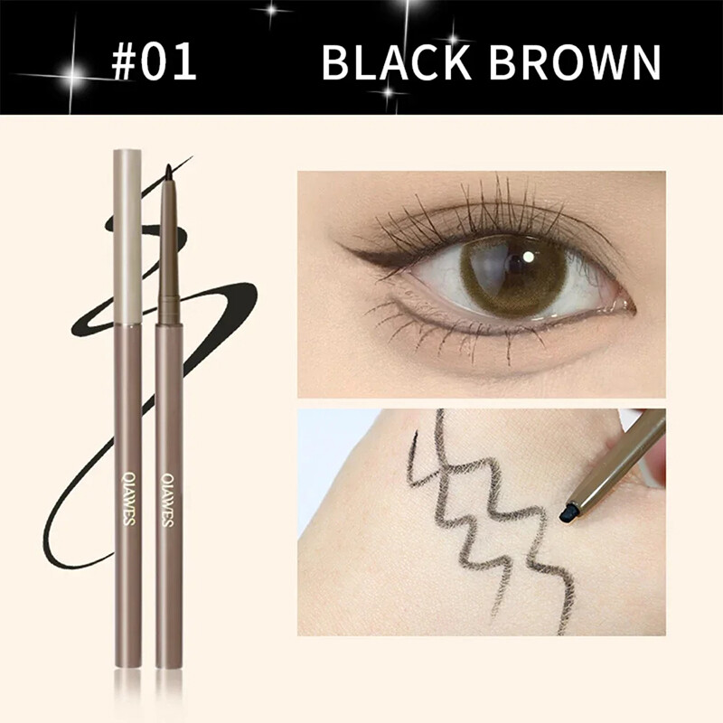 Matte Lying silkworm Eyeliner Gel Pen Lasting Waterproof Not Blooming Quick Drying Eye Liner Pencil Brown Eye Shadow Pen Makeup
