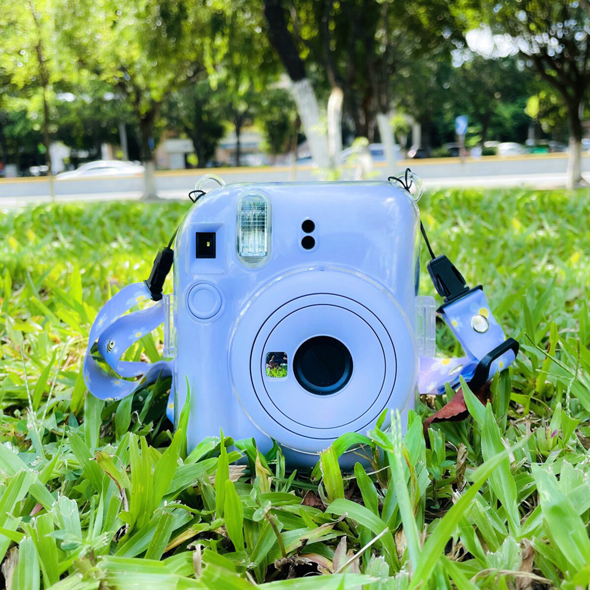 【Yadea hongkong】ốp bảo vệ Instax mini 12 Ốp bảo vệ trong suốt pha lê Túi máy ảnh mini 12 Ốp bảo vệ có dây đeo vai