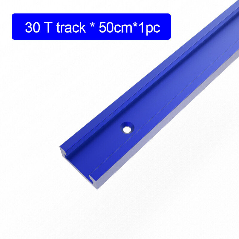 500mm Length Type 30mm Width Aluminium T-Track T-slot Miter Gauge Track Slides Slot T Tracks Stops for DIY Woodworking Router Saw Table
