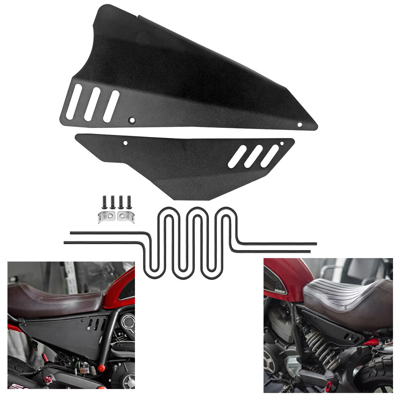 New Aluminum Motorcycle Side Panel Cover Protection Decorative Covers For Ducati Scrambler 800 Cafe Racer Motorcycle Accessories Lazada Ph