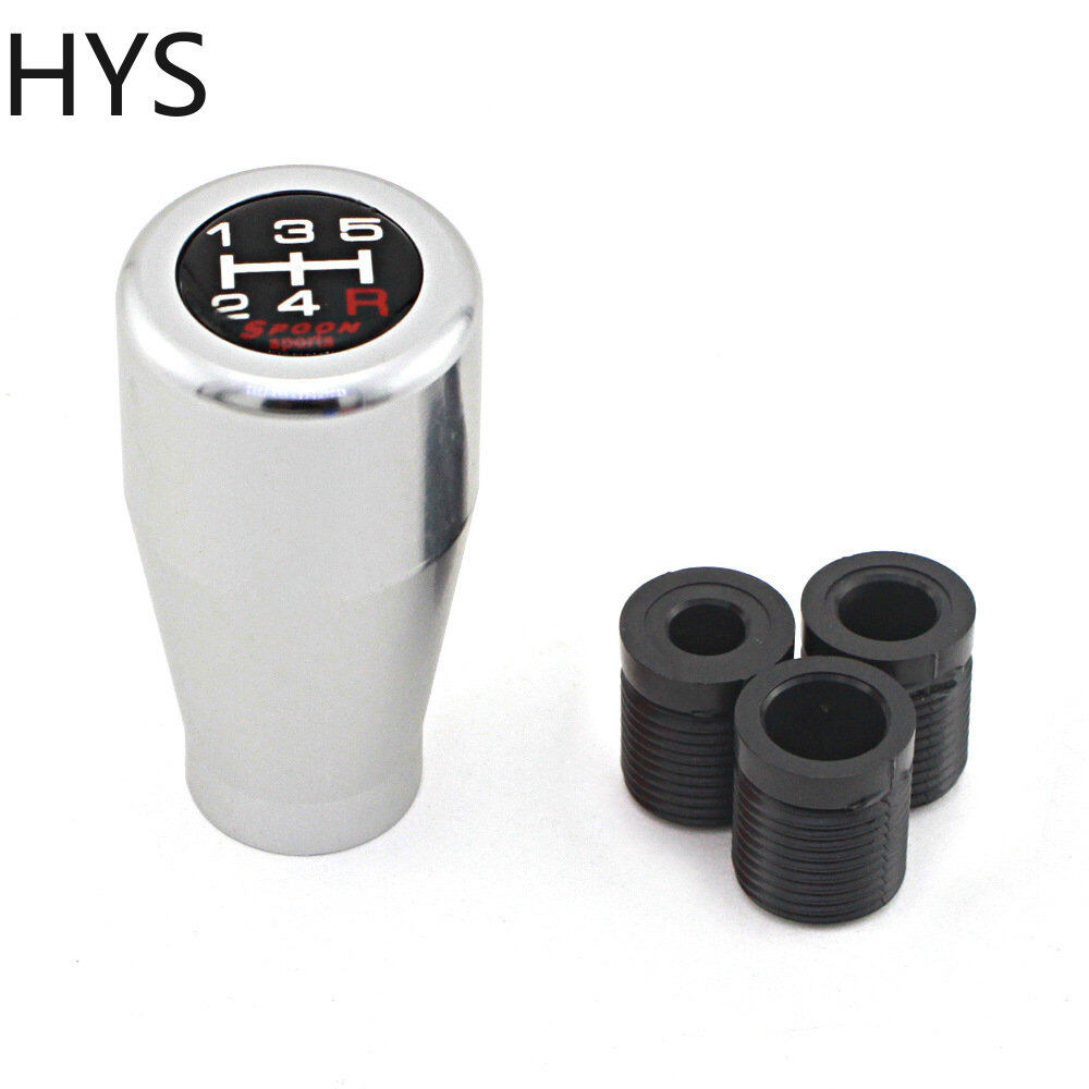 HYS Manual Transmission Spoon Shift Knob 5 Speed Aluminum Gear Head Shift Lever Knob Universal Auto Accessories