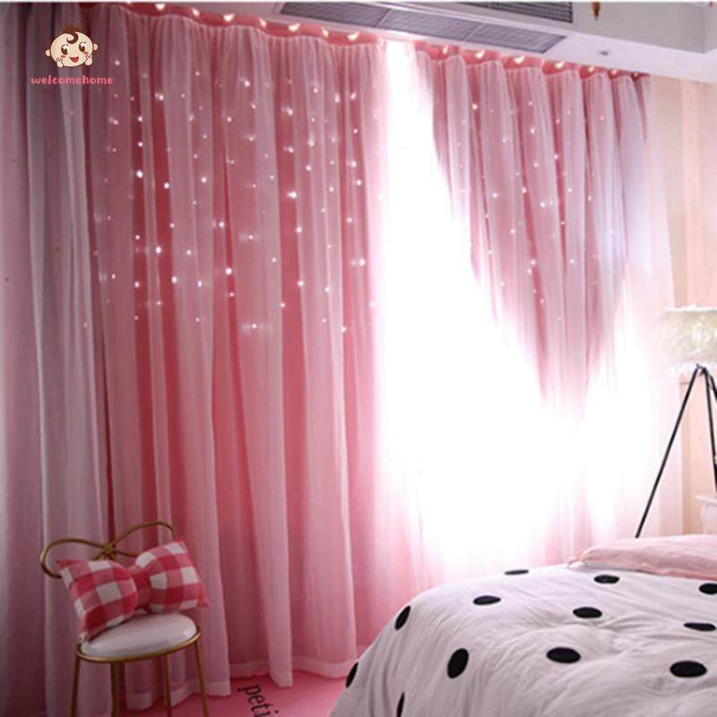Welcomehome Rèm Cửa Sổ Che Nắng Hình Ngôi Sao Rỗng Cho Phòng Khách Gia Đình