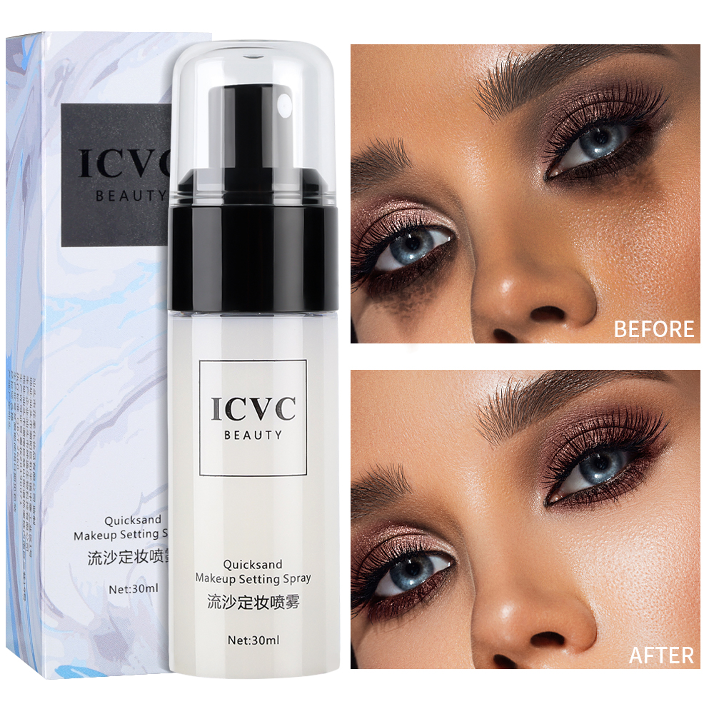 30ml trang điểm xịt giữ Kem dưỡng ẩm Hydrate kiểm soát dầu lâu dài mờ tự nhiên làm mới nhanh chóng thiết lập mỹ phẩm