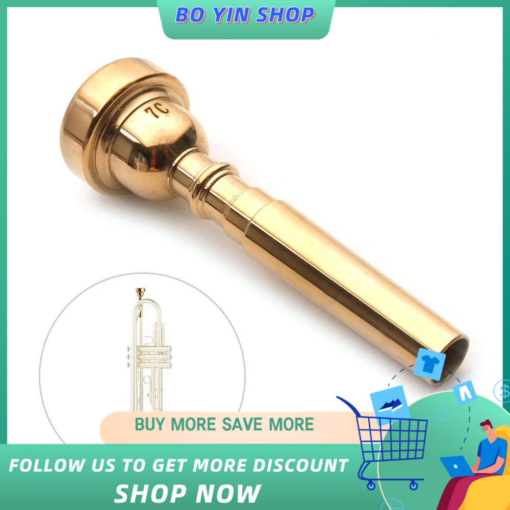 Đầu ngậm miệng kèn Trumpet mạ vàng 7C