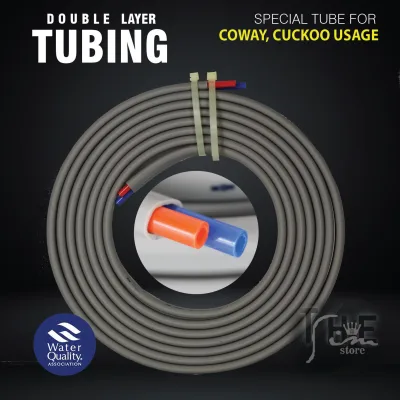 1/4" Coway Dual Tubing for Coway RO Water Dispenser Tube / Hose Double Layer Protection - 5 meter