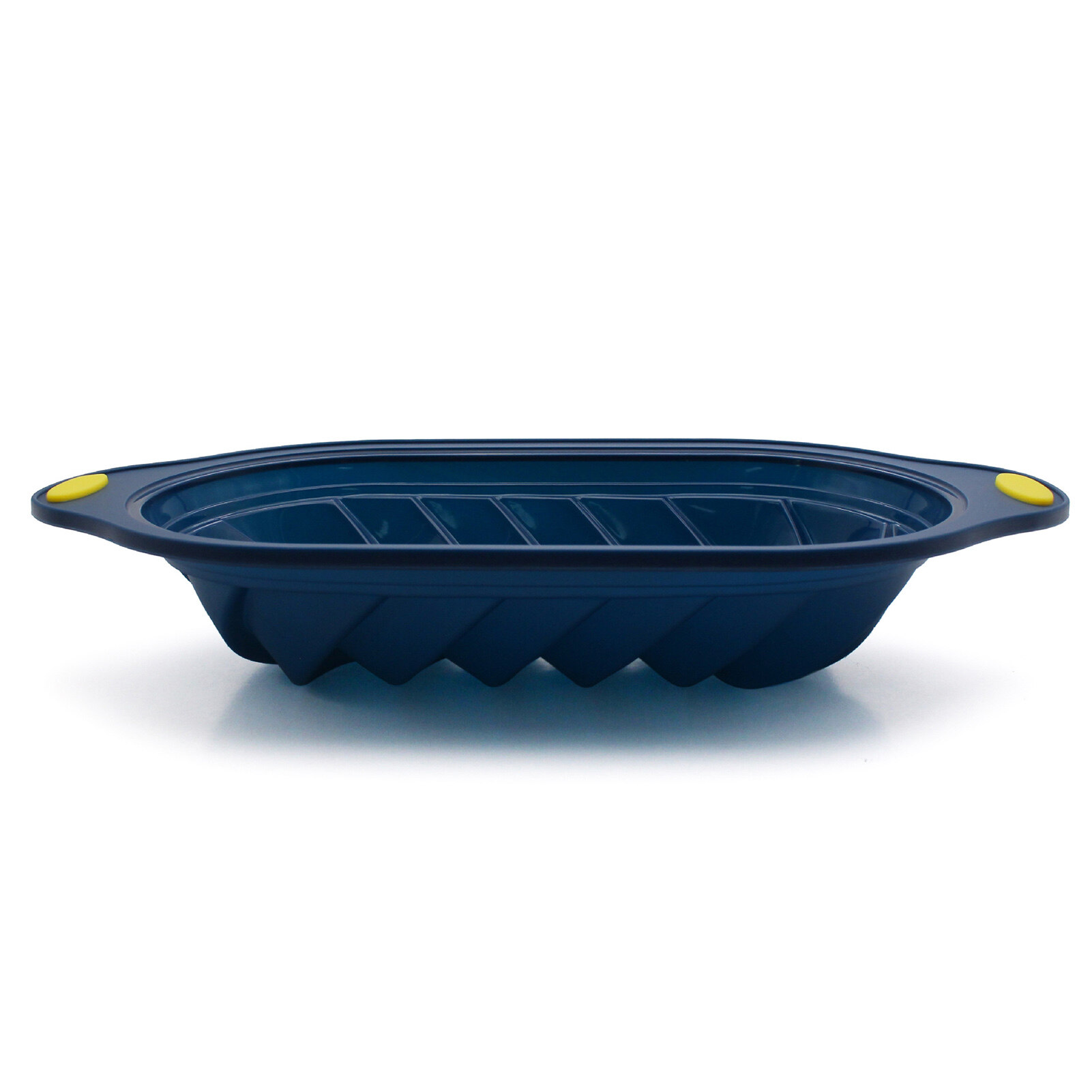 MOOREU Cake Pan Reusable Non-stick Easy to Clean Quick Demoulding High Temperature Resistant Make Cakes Toast Silicone Swirl Design Loaf Pan for Bakery Loaf Pan Easy