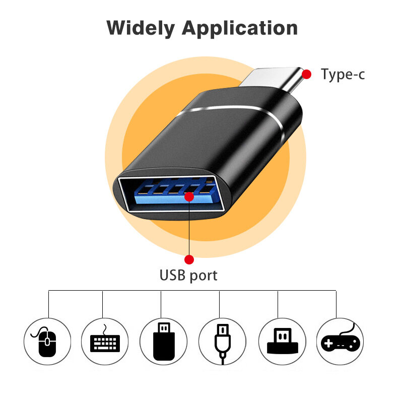 , USB-C Chuyển Đổi Cáp Đực Sang USB Cái Cho Macbook Flash Drive Chuột Kết Nối USB 3 Với Điện...