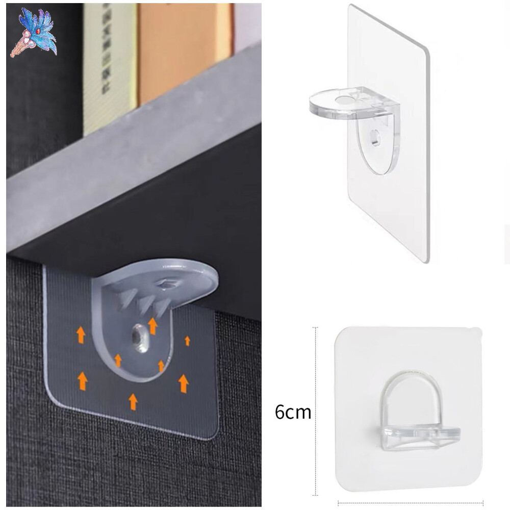 sanhe 1 PC No-punched Wardrobe Layering Partition Nail-free Adhesive Supports A Strong and Traceless Load-bearing Bracket