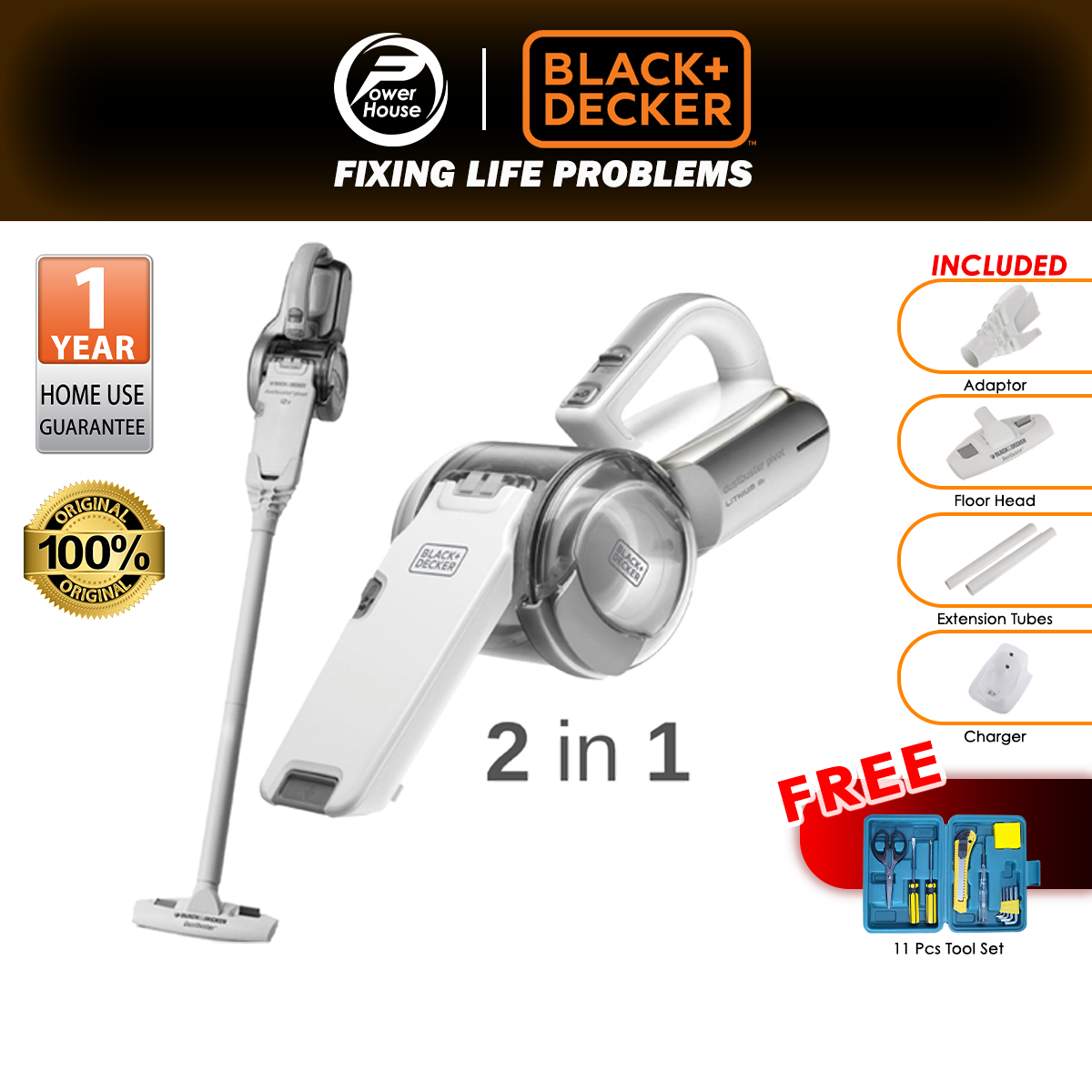 DECKER PV1820LF 18V Pivot Dustbuster 