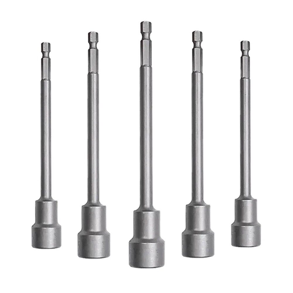 (fast Shipping)150mm Long 6mm-19mm Hexagon Nut Driver Drill Bit Socket Wrench Extension Sleeve(With High Quality)