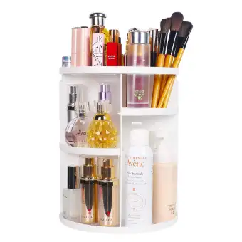 360 Rotating Makeup Organizer Diy Adjustable Makeup Carousel