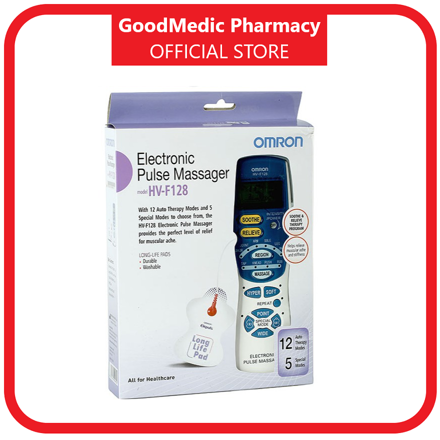 Omron Electronic Nerve Stimulator With LCD Screen (HV-F128) TENS