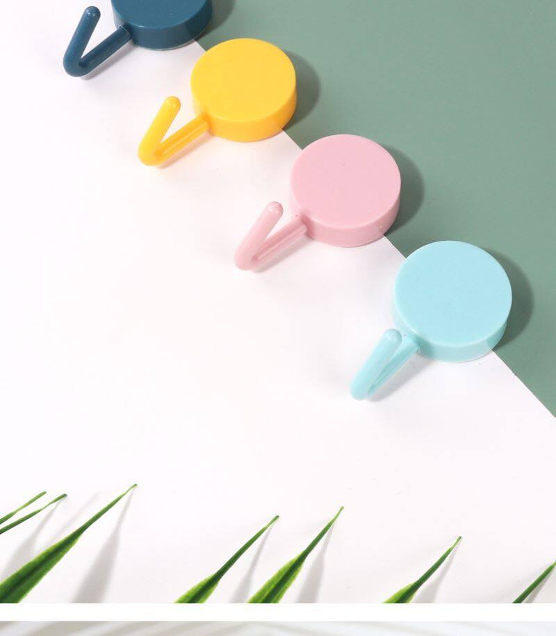 Adhesive Hook Towel Hanger Hook Bathroom Door Hook Kitchen Hook Non-drilling Hook