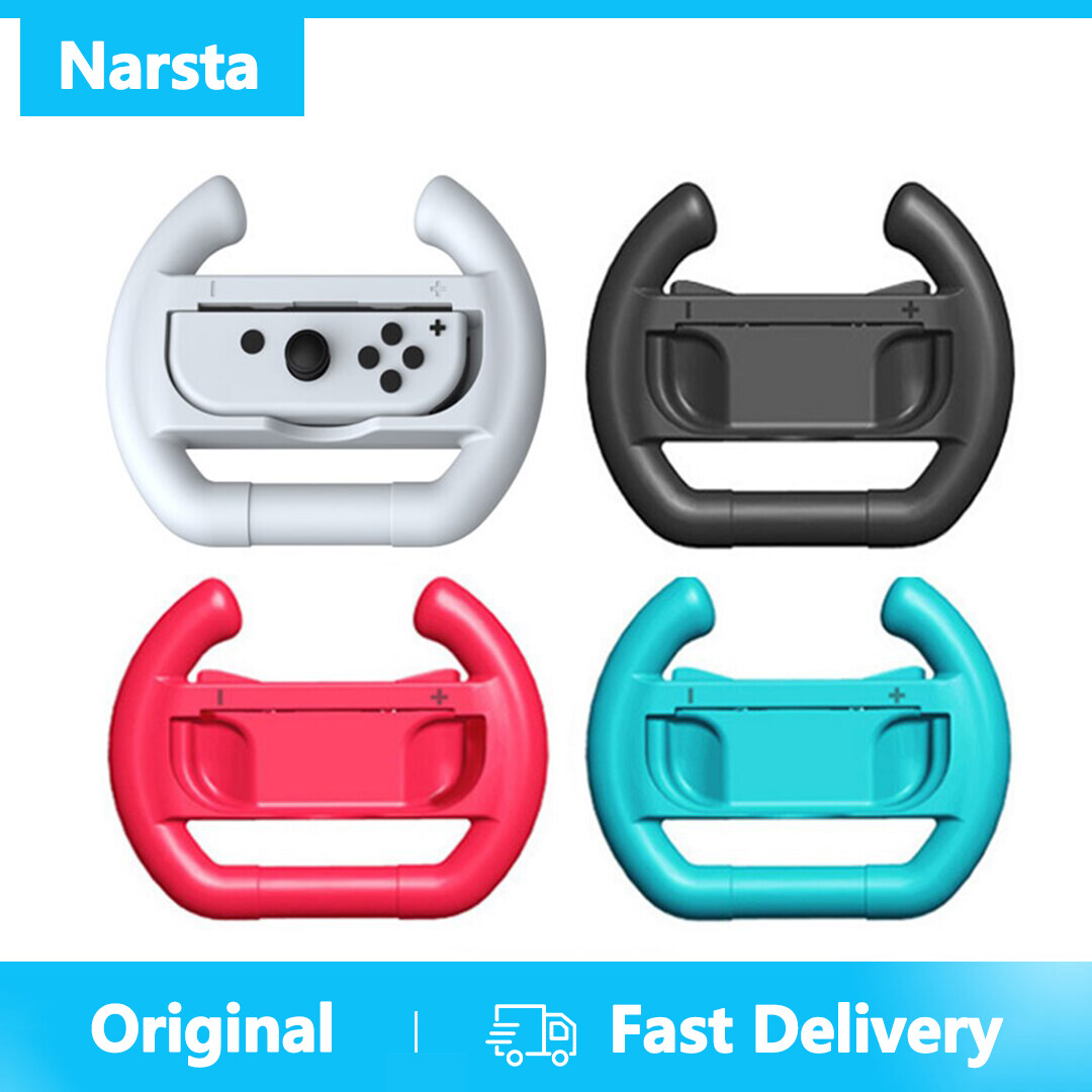 Narsta 2 Cái Tay Cầm Điều Khiển Joycon Tay Cầm Vô Lăng Đua Xe Cho Nintendo Switch Tay Cầm Điều Khiển Joy-Con OLED Phụ Kiện Trò Chơi