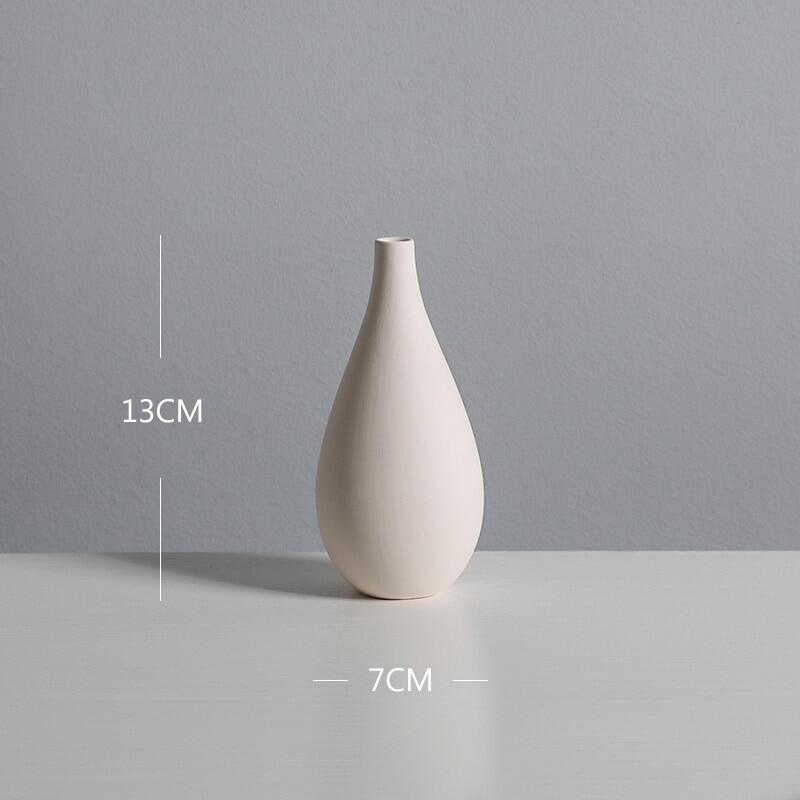 Nordic White Tabletop Vases Ceramic Flower Vase Living Room Decoration Home Pottery And Porcelain Pot Living Room Decoration 2023 Home Furnishings