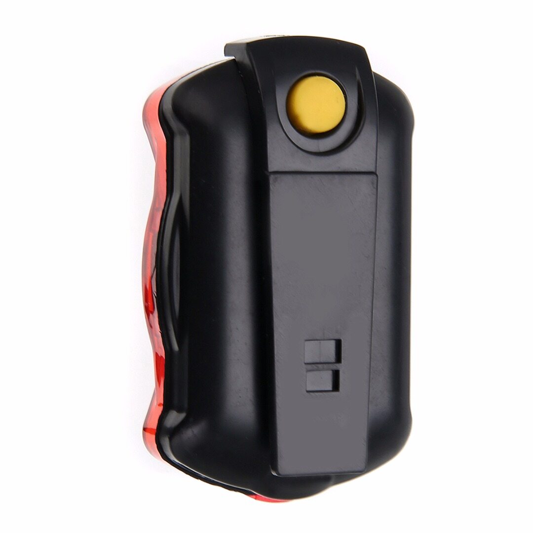BOKALI 5 LED Flashlight Headlight + Taillight Bike Bicycle Warning Safety Lamp Set  battery (NOT included)