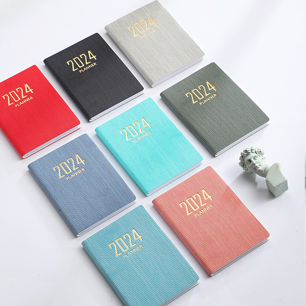 2024 Chương Trình Tổ Chức Hàng Ngày Tuần Kế Hoạch A7 túi mini Máy Tính Xách Tay 365 Ngày Notepad Nhật Ký kế hoạch hàng tháng Văn Phòng Trường Tạp Chí