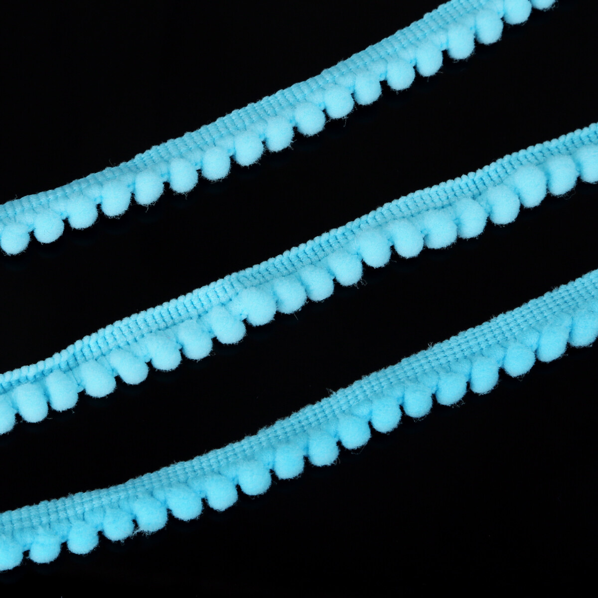 5Yards/Bag Mini Pearl Pom Pom Trim Ball Lace Pompom Fringe Ribbon Sewing Lace Kintted Fabric Handmade DIY Craft Accessories