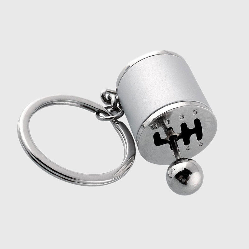 Hot Mini Sang Số Xe Hơi Núm Cần Hộp Số Móc Chìa Khóa Móc Chìa Khóa Móc Khóa Quà Tặng Bạc Di Động Bền