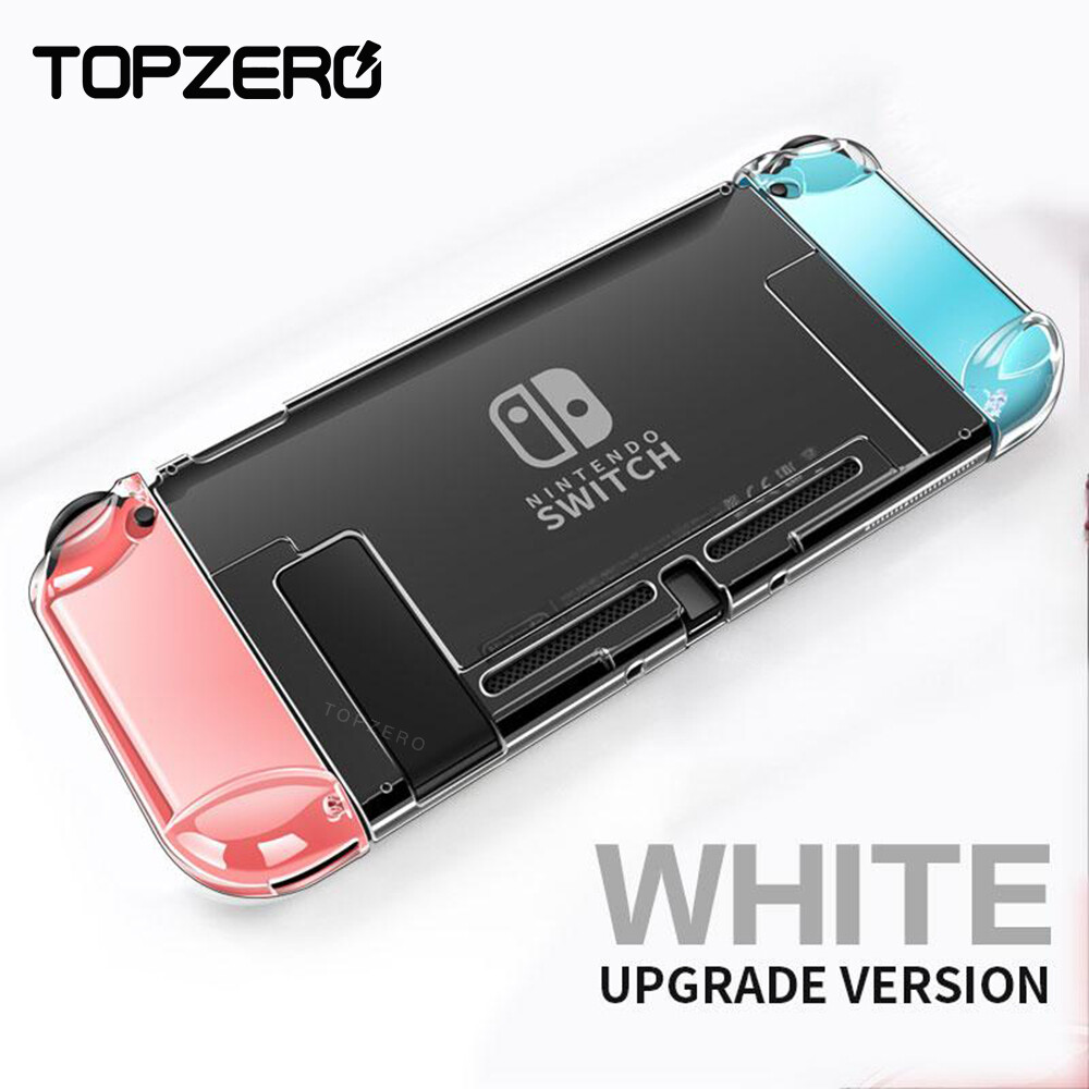 TOPZERO Ốp Bảo Vệ Trong Suốt PC Pha Lê Có Thể Tháo Rời Cho Nintendo Switch NS NX Ốp Lưng Cứng