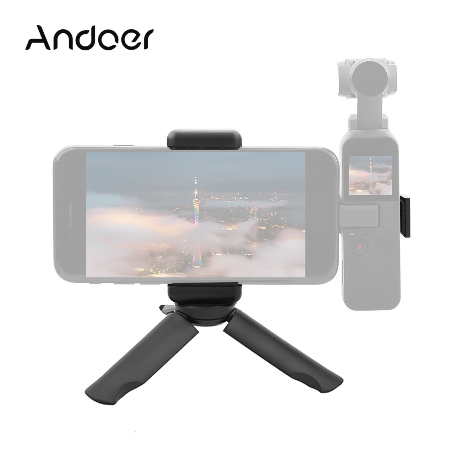 Phone Holder Tripod Stand Camera Mount Kit Replacement Expansion Accessories for DJI Osmo Pocket/ Pocket 2 for Live Streaming Online Video