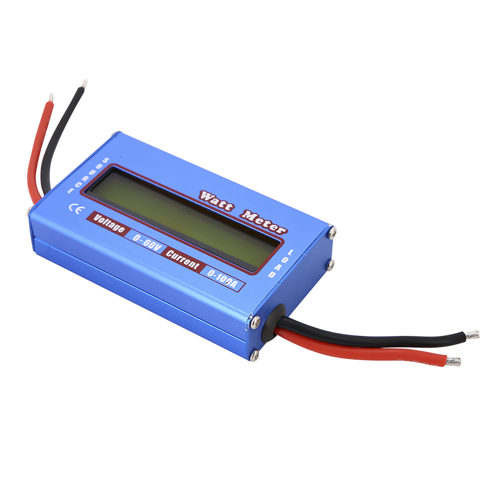 Wattmeter DC 60V 100A Watt Meter Dynamometer Power Meter RC Digital Power Checker Used in DC Circuits Solar System Boat/RV & Battery Backup Systems